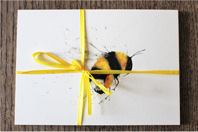 Clare Brownlow Single Bumble Bee Postcards - Pack of 10